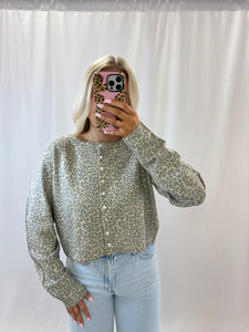 Leopard Lavish Long Sleeve Lightweight Cardi