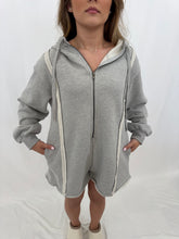 Load image into Gallery viewer, Try To Keep Up Hooded Romper
