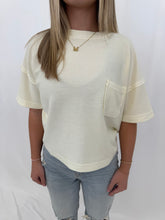 Load image into Gallery viewer, On The Daily Washed Tee CREAM
