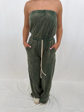 Load image into Gallery viewer, Every Effort Soft Jumpsuit Washed OLIVE
