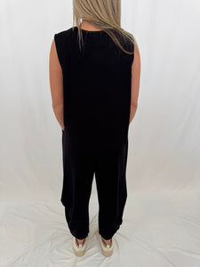 Cozy In Black Scuba SET (top + pants)