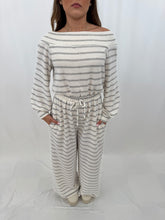 Load image into Gallery viewer, Stripe Delight Jumpsuit GREY
