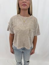 Load image into Gallery viewer, On The Daily Washed Tee TAN
