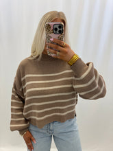 Load image into Gallery viewer, Stroll Through November Sweater MOCHA/CREAM
