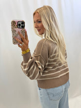 Load image into Gallery viewer, Stroll Through November Sweater MOCHA/CREAM
