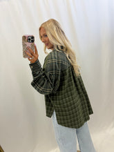 Load image into Gallery viewer, Cozy In Plaid Flannel Shacket
