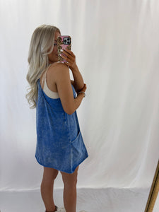 Doing The Most Romper BLUE
