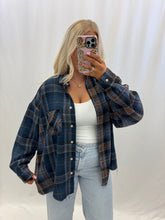Load image into Gallery viewer, Plaid and Thankful Flannel Shacket
