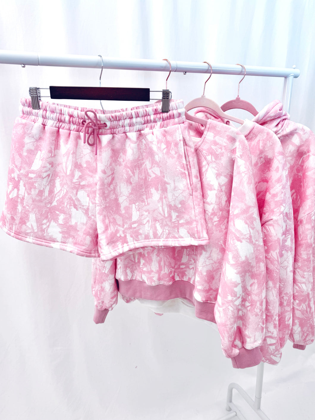 Camo Crush Shorts - PINK CAMO