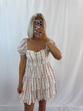 Load image into Gallery viewer, Rosey Tiered Dress CREAM💖 1 large left
