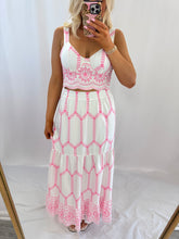 Load image into Gallery viewer, Pink Palm SET (top + skirt)
