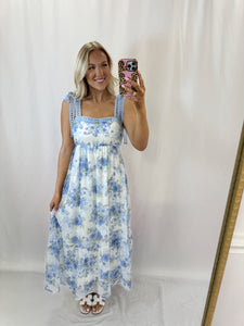Blooming Lace Dress BLUE