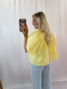 Honey Blossom Eyelet Blouse RESTOCK