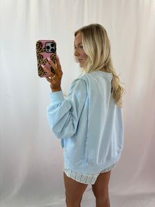 Bows + Lace Pullover