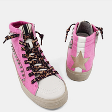 Load image into Gallery viewer, Pink Metallic SHUSHOP Sneakers
