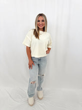 Load image into Gallery viewer, On The Daily Washed Tee CREAM
