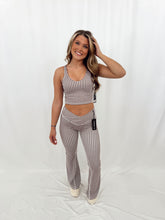 Load image into Gallery viewer, Gingham Espresso Athletic SET (tank + yoga pants)
