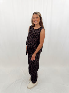 Cozy In Leopard SET (top + pants)