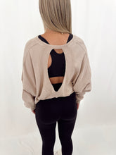 Load image into Gallery viewer, Go Getter Open Back Washed Top BROWN
