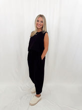 Load image into Gallery viewer, Cozy In Black Scuba SET (top + pants)
